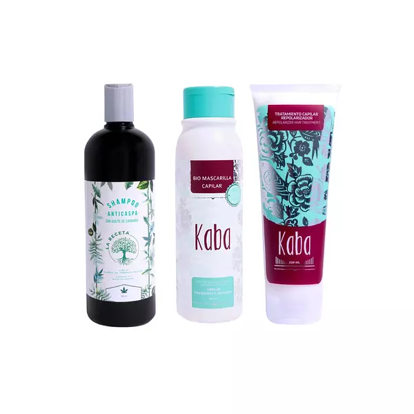 Kaba Kit Capilar + Shampoo Anticaspa La Receta