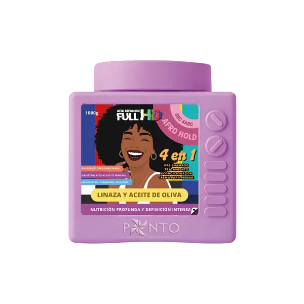 Full Hd Afro Hold 4 En 1 Ponto
